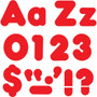Trend Red 4" Casual Combo Ready Letters Set - Skill Learning: Number, Alphabet, Symbol - 20 x Number, 82 x Lowercase Letters, 50 x Uppercase Letters, 29 x Punctuation Marks Shape - Casual Style - Fade Resistant, Reusable, Easy to Use, Durable - Red Product Image 