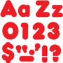 Trend Red 4" Casual Combo Ready Letters Set - Skill Learning: Number, Alphabet, Symbol - 20 x Number, 82 x Lowercase Letters, 50 x Uppercase Letters, 29 x Punctuation Marks Shape - Casual Style - Fade Resistant, Reusable, Easy to Use, Durable - Red Product Image 