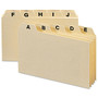 Smead Card Guides with Alphabetic Tab - Character - A-Z - 3" Width x 5" Length - Manila Divider - 10% Recycled Product Image 