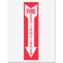 Djois by Tarifold Safety Sign Inserts - Print/Message "Fire Extinguisher" - Rectangular Shape - Red Print/Message Color - Tear Resistant, Durable, Water Proof, Long Lasting Product Image 