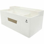 Business Source Multi-Grid Desktop Organizer - 7 Compartment(s) - 1 Drawer(s) - 3.90" Height x 8.90" Width x 4.80" Depth - Desktop - Storage Drawer, Removable Drawer, Durable Product Image 