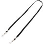 Advantus Face Mask Lanyard - Adjustable - J-Hook Attachment - 30" Length - Black Product Image 