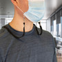 Advantus Face Mask Lanyard - Adjustable - J-Hook Attachment - 30" Length - Black Product Image 