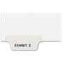 Avery Individual Bottom Tab Legal Dividers - 25 x Divider(s) - Bottom Tab(s) - Exhibit Z - 1 Tab(s)/Set - 8.5" Divider Width x 11" Divider Length Product Image 