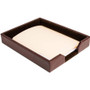 Dacasso Bonded Leather Letter Tray - 2" Height x 10.25" Width x 13.50" Length - Desktop - DACA3601 Product Image 