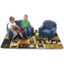 Carpets for Kids KIDSoft Toddler Alpha Blocks Nature Rug - 12 ft Length x 96" Width - CPT11728 Product Image 