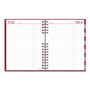 CoilPro Daily Planner, 10 x 7.88, Red Cover, 12-Month (Jan to Dec): 2026 Product Image 
