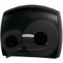 Kimberly-Clark Professional Jumbo Roll Toilet Paper Dispenser - Roll Dispenser - 13.9" Height x 16" Width x 5.8" Depth - Black - Contemporary Style, Translucent Product Image 