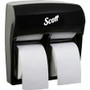 Scott Pro High-Capacity Coreless Standard Roll Toilet Paper Dispenser - Roll Dispenser - 4 x Roll - 12.8" Height x 11.3" Width x 6.2" Depth - Plastic - Black Product Image 