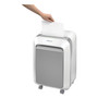 Fellowes Powershred LX210 Micro-Cut Shredder, 16 Manual Sheet Capacity, White Product Image 