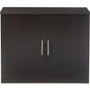 Safco Medina Mocha Laminate Office Unit - x 1" Thickness Work Surface, 29.5" Height x 36" Width x 20" Depth Return, x 0" Thickness Table Top, 26.3" Height x 17.8" Width x 1" Thickness Door - 2 Door(s) Product Image 