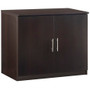 Safco Medina Mocha Laminate Office Unit - x 1" Thickness Work Surface, 29.5" Height x 36" Width x 20" Depth Return, x 0" Thickness Table Top, 26.3" Height x 17.8" Width x 1" Thickness Door - 2 Door(s) Product Image 