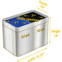 HLS Commercial Stainless Steel Bin Receptacle - Multi-compartment - 5 gal Capacity - Rectangular - Manual - Fingerprint Resistant, Smudge Resistant, Durable, Easy to Clean, Handle Product Image 