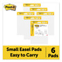 Post-it Easel Pads Super Sticky Vertical-Orientation Self-Stick Easel Pads, Unruled, 15 x 18, White, 20 Sheets, 2/Pack (MMM577SS) Product Image 