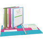 Avery 1/2" Two-Tone View 3-Ring Binder With Pockets - 1/2" Binder Capacity - Letter - 8 1/2" x 11" Sheet Size - 135 Sheet Capacity - 45/64" Spine Width Product Image 
