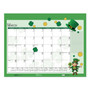 House of Doolittle Academic Year Recycled Desk Pad Calendar, Illustrated Seasons Artwork, 22 x 17, Black Binding, 12-Month (July-June):2024-2025 Product Image 
