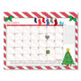 House of Doolittle Academic Year Recycled Desk Pad Calendar, Illustrated Seasons Artwork, 22 x 17, Black Binding, 12-Month (July-June):2024-2025 Product Image 
