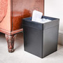 Dacasso Wastebasket - Square - 12" Height x 9.5" Width x 9.5" Depth - DACA1003 Product Image 
