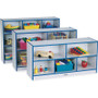 Jonti-Craft Rainbow Accents Super-size Mobile Storage - 35.50" Height x 48" Width x 15" Depth - Durable, Laminated - Navy - JNT2691JCWW112 Product Image 