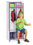 Rainbow Accents Rainbow Accents Double Coat Hooks Step Locker - 2 Compartment(s) - 50.50" Height x 20" Width x 17.50" Depth - JNT4682JCWW005 Product Image 