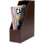 Dacasso Bonded Leather Magazine Rack - 12.50" Height x 4" Width x 10.13" Depth - Desktop - DACA3682 Product Image 