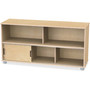 Jonti-Craft TrueModern Storage Shelves - 24" Height x 48.50" Width x 15" Depth - Durable, Yellowing Resistant, Rounded Corner, Sliding Door - UV Acrylic - JNT1717JC Product Image 