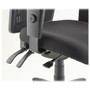 Lorell ErgoMesh Series Managerial Mid-Back Chair - Real Red Seat Color - Fabric Seat Material - Black Back Color - LLR8620102 Product Image 