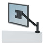 Fellowes Designer Suites Flat Panel Monitor Arm, 180 Degree Rotation, 45 Degree Tilt, 360 Degree Pan, Black, Supports 20 lb (FEL8038201) View Product Image