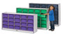 Jonti-Craft Rainbow Accents Cubbie Mobile Storage - 30 Compartment(s) - 42" Height x 60" Width x 15" Depth - Durable, Laminated - JNT4030JCWW004 Product Image 