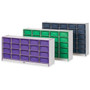 Jonti-Craft Rainbow Accents Cubbie Mobile Storage - 30 Compartment(s) - 42" Height x 60" Width x 15" Depth - Durable, Laminated - JNT4030JCWW112 Product Image 