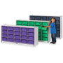 Rainbow Accents Rainbow Accents Cubbie Mobile Storage - 20 Compartment(s) - 29.50" Height x 24.50" Width x 15" Depth - JNT4020JCWW180 Product Image 