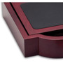 Dacasso Rosewood & Leather Coaster Set - 4 Coaster of 4" Length x 4" Width - Square - DACA8045 Product Image 