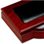 Dacasso Rosewood & Leather Memo Holder - Leather, Wood - DACA8009 Product Image 