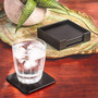 Dacasso Leather Coasters - Set of 4 Square with Holder - Square - DACA1081 Product Image 