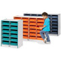 Rainbow Accents Rainbow Accents Mobile Paper-Tray Storage - 30 Compartment(s) - 35.50" Height x 60" Width x 15" Depth - Chip Resistant, Laminated - JNT0931JCWW180 Product Image 