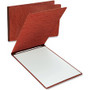 Oxford Tabloid, Letter Recycled Report Cover - 11" x 17" , 8 1/2" x 11" - 2 x Prong Fastener(s) - 3" for Folder - Red - Sturdy, Reinforced Hinge, Heavyweight, Rigid, Durable, Title Panel, Embossed, Labeling Area Product Image 