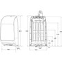 Kleenex Mod Scottfold Folded Towel Dispenser - 18.8" Height x 5.5" Width x 10.7" Depth - KCC39640 Product Image 