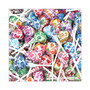 Green Rabbit Dum Dums Variety Bulk Pack - Fruity, Watermelon, Strawberry, Cherry, Grape, Blue Raspberry, Root Beer, Sour Apple, Cream Soda, Butterscotch, Cotton Candy, ... - GRR22000772 Product Image 