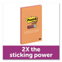 Post-it Notes Super Sticky Pads in Energy Boost Collection Colors, Note Ruled, 5" x 8", 45 Sheets/Pad, 4 Pads/Pack (MMM5845SSUC) View Product Image