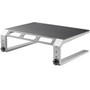StarTech.com Monitor Riser Stand - For up to 32" Monitor - Height Adjustable - Computer Monitor Riser - Steel and Aluminum - Monitor Shelf with Three Height Settings Product Image 