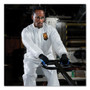 KleenGuard A40 Elastic-Cuff and Ankles Coveralls, 4X-Large, White, 25/Carton (KCC44317) View Product Image