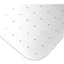 Floortex APET Rectangular for Low/Standard Pile Carpets - 36" x 48" - 48" Length x 36" Width x 0.087" Depth x 0.375" Thickness - Rectangular - Amorphous Polyethylene Terephthalate (APET) - Clear Product Image 