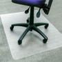 Floortex APET Rectangular for Low/Standard Pile Carpets - 36" x 48" - 48" Length x 36" Width x 0.087" Depth x 0.375" Thickness - Rectangular - Amorphous Polyethylene Terephthalate (APET) - Clear Product Image 