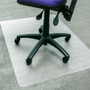 Floortex APET Rectangular for Low/Standard Pile Carpets - 36" x 48" - 48" Length x 36" Width x 0.087" Depth x 0.375" Thickness - Rectangular - Amorphous Polyethylene Terephthalate (APET) - Clear Product Image 