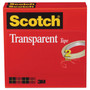 Scotch Transparent Tape, 3" Core, 0.75" x 72 yds, Transparent, 2/Pack (MMM6002P3472) View Product Image