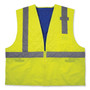 Ergodyne Chill-Its 6668 Hi-Vis Safety Cooling Vest - 2-Xtra Large - Heat Protection - Zipper Closure - 2 Pocket(s) - Polyester, Nylon - EGO12716 Product Image 