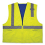 Ergodyne Chill-Its 6668 Hi-Vis Safety Cooling Vest - 2-Xtra Large - Heat Protection - Zipper Closure - 2 Pocket(s) - Polyester, Nylon - EGO12716 Product Image 
