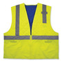 Ergodyne Chill-Its 6668 Hi-Vis Safety Cooling Vest - 2-Xtra Large - Heat Protection - Zipper Closure - 2 Pocket(s) - Polyester, Nylon - EGO12716 Product Image 