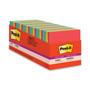 Post-it Notes Super Sticky Pads in Playful Primary Collection Colors, Cabinet Pack, 3" x 3", 70 Sheets/Pad, 24 Pads/Pack (MMM65424SSANCP) View Product Image
