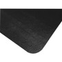 Floortex Cleartex AdvantagematBlack Vinyl Lipped Chair Mat for Hard Floor - 45" x 53" - Hard Floor - 53" Length x 45" Width x 0.080" Depth x 0.080" Thickness - Lip Size 25" Length x 12" Width - Lipped Product Image 